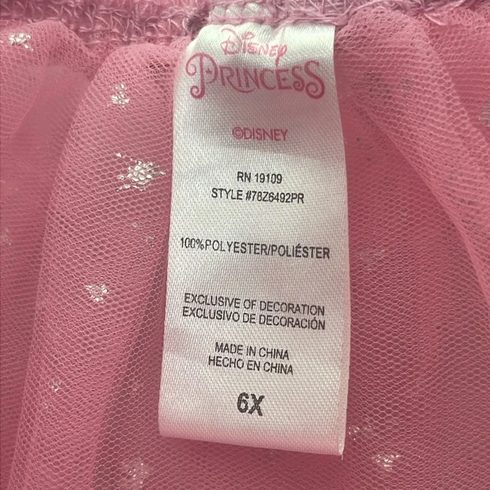Disney Princess Pink Tutu 6X - Picture 3 of 5